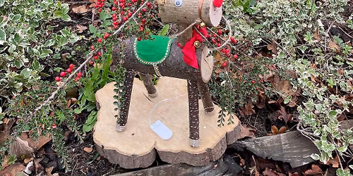 SESSIONS ARE NOW FULL: Log Reindeer Decorating Workshops: Adult and Family sessions