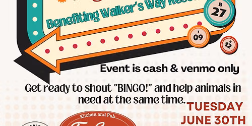 Walker's Way Rescue Music Bingo Night
