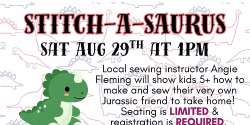Stitch-a-Saurus with Angie Fleming