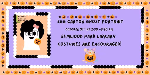 Egg Carton Ghost Potrait