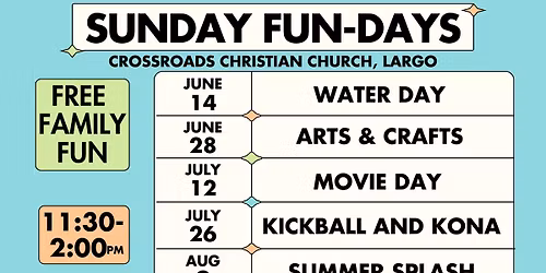 Sunday Fun-Days for families