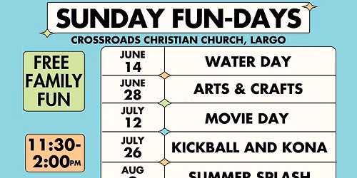Sunday Fun-Days for families