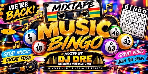 MIX TAPE MUSIC BINGO GAME NIGHT