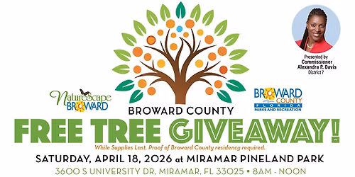 Broward County Free Drive-Thru Tree Giveaway