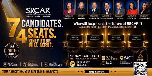 SRCAR\u00ae Table Talk: Meet the Candidates Breakfast