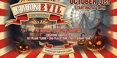Haunted CarnEvil Halloween Party at The Rooftop! \ud83c\udfaa\ud83d\udc7b