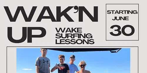 Wakesurfing lessons