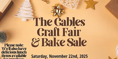Gables Craft Fair & Bake Sale