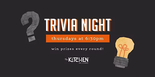 Trivia Night - Thursdays at 6:30pm