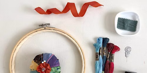 Pieced Embroidery Pincushion Workshop