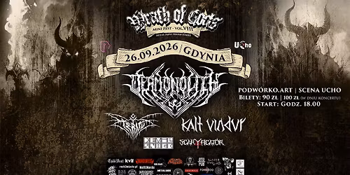 Wrath of Gods Vol.8 - Mini Fest (DEAMONOLITH \/ KALT VINDUR \/ ETERITUS \/ SCARYFICATOR \/ DEVILSNACK)