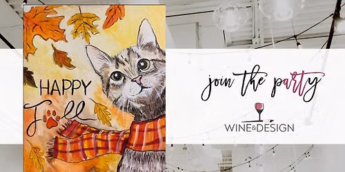 Happy Fall Cat | Wine & Design