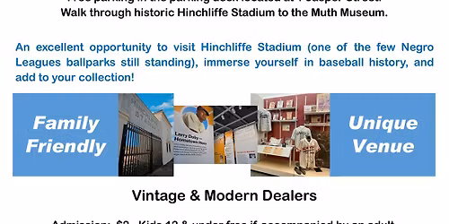 2nd Annual Hinchliffe Stadium Card & Collectibles Show