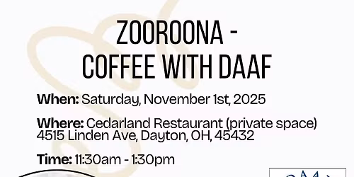 Zooroona - Coffee with DAAF