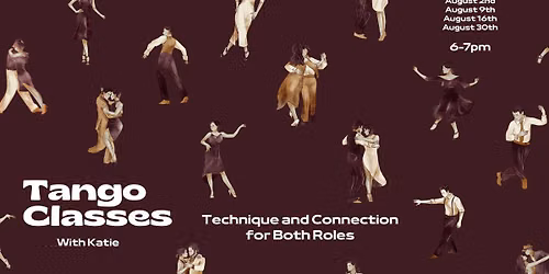 Technique and Connection for Both Roles:  6-7pm Sundays in August