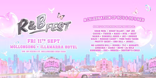 R&B Fest Is Coming To Wollongong!