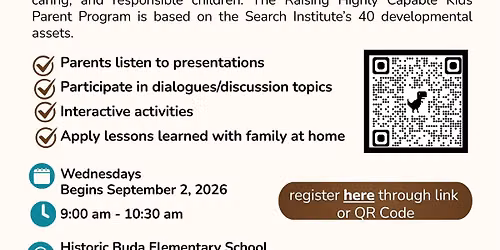 Historic Buda Elementary School - Raising Highly Capable Kids Parent Program