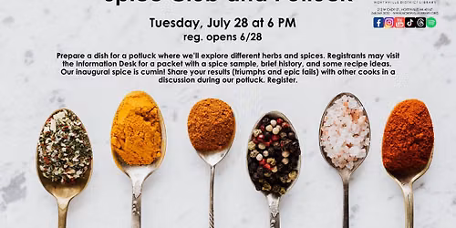 NDL Spice Club and Potluck