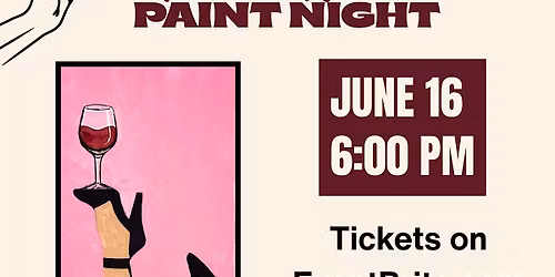 Heels and Wine Paint Night