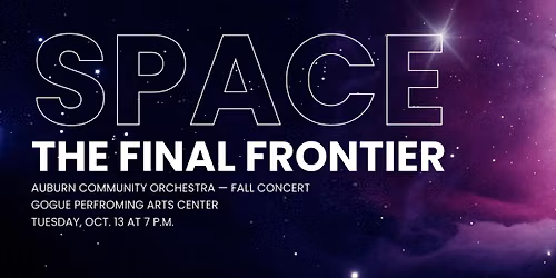 Fall Concert: Space \u2013 The Final Frontier