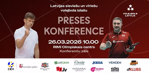 PRESES KONFERENCE | Latvijas sievie\u0161u un v\u012brie\u0161u volejbola izlases