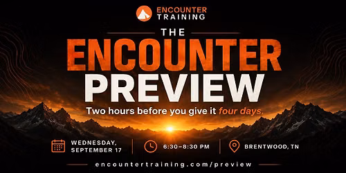 Encounter Preview Event