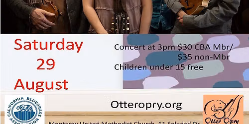 CHARLIE TORCH WITH OTTER OPRY AT MONTEREY UNITED METHODIST CHURCH