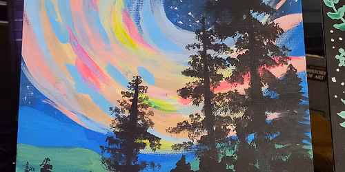 Paint n Sip night: Rainbow Forest