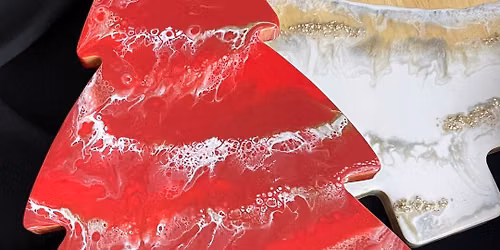 \ud83c\udf84 Christmas in July Resin Tree Board Workshop \ud83c\udf84