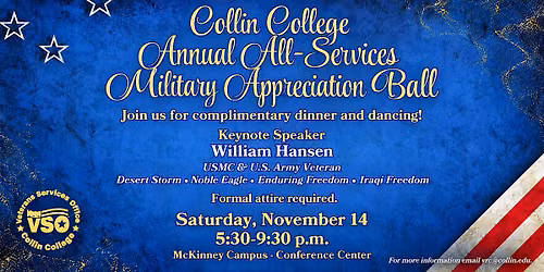 Collin College Annual All-Services Military Appreciation Ball