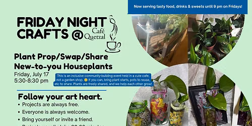 Friday Night Crafts: Plant Prop\/Swap\/Share New-to-You Houseplants