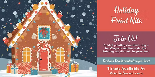 Holiday Paint Nite: Gingerbread House