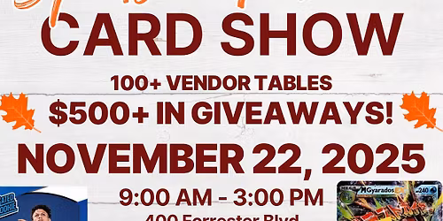 Sports, Pokemon & TCG Card Show at The Bridge Sports Complex