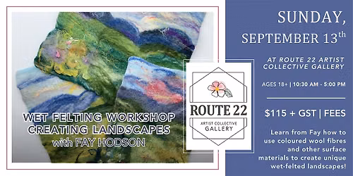 Creating Wet Felted Landscapes!