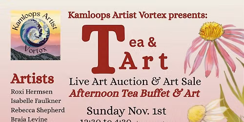 TART  Tea and Art Live Art Auction and Sale with Afternoon Tea buffet