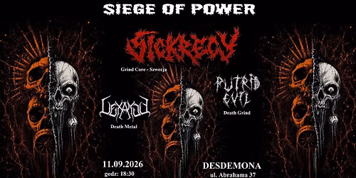 SIEGE OF POWER  - Sickrecy \/\/ Putrid Evil  \/\/ Vexange 