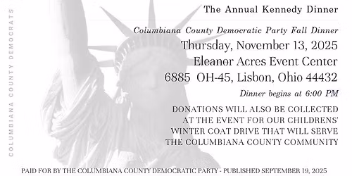 The Annual Fall Kenndy Dinner