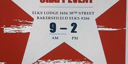 Bakersfield Elk Lodge Craft Event