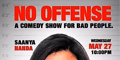 No Offense | English Comedy Show  | Wednesday May 27th, 2026