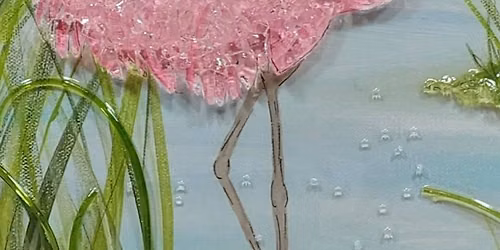 Flamingo Painting and Resin Party with Jaxy's Treasures