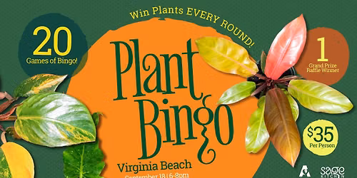 Plant Bingo at Sage Kitchen Virginia Beach
