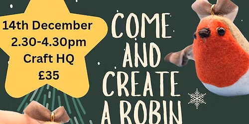 Create a Robin Bauble Workshop