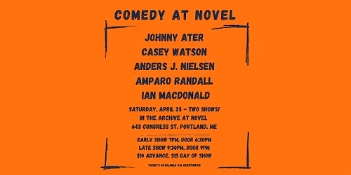 Comedy At Novel! Late Show!