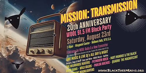 WOOL.fm 20th anniversary Block Party fundraiser