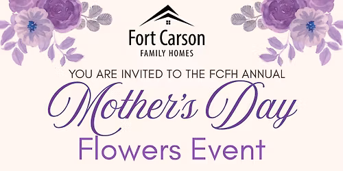 The FCFH Annual Mother's Day Flowers Event