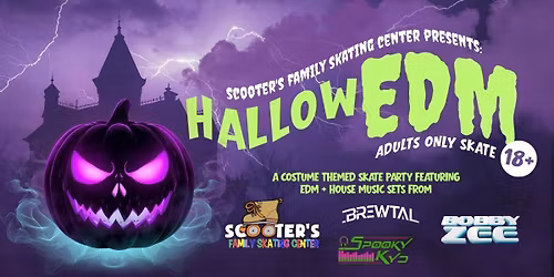 hallowEDM adults only skate party