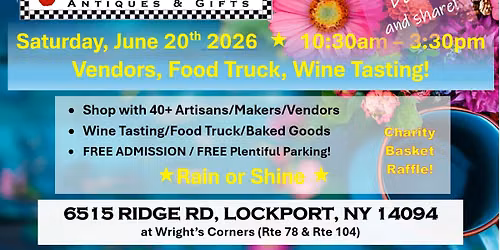 SUMMER VENDOR MARKET at THE CHECKERED POPPY
