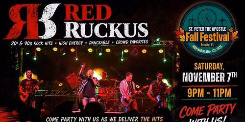 Red Ruckus Headlining St. Peter the Apostle Fall Festival
