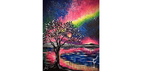 Galaxy Over Tranquil Lake - Paint and Sip in Denver | Classpop!\u2122
