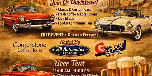 Cornerstone Coffee and All Automotive Car Cruise